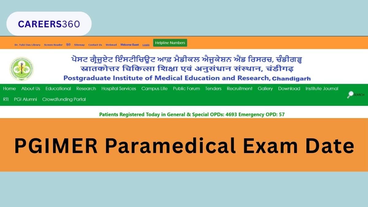 PGIMER Paramedical Exam Date 2026: Application Form, Admit Card, Result